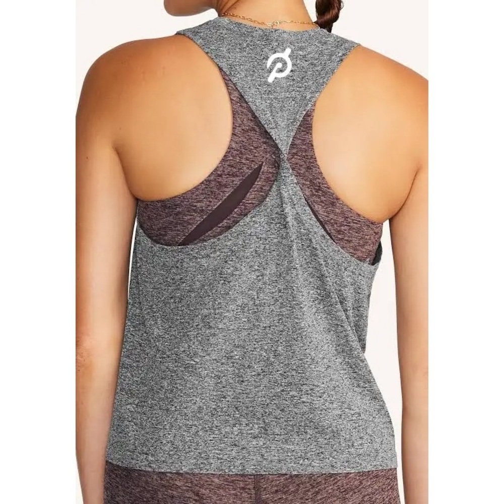 NWT Peloton Seamless Twist Back Tank Top Grey Size XL/XXL